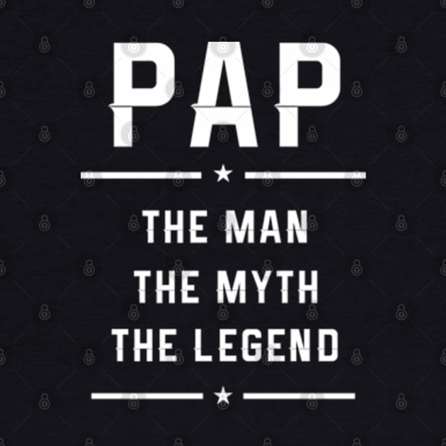 Pap Gift, Pap The Man The Myth T-Shirt, Men Shirt, Papaw Pop Poppy Grandpa Dad Birthday gift, Fathers Day Gift, by CareTees